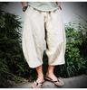 Men's Summer Loose-Fit Cotton-Linen Pants: Chinese-Style Wide-Leg Casual Linen Shorts