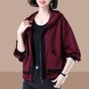 Fashionable Hoodie Jacket Women's Spring Autumn   Casual Trendy Top Loose Fit Coat