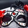 Mexico Day of the Dead Masks for Masquerade Balls Halloween Masks With Fire Devil Flowers Cosplay Performance Carnival Party