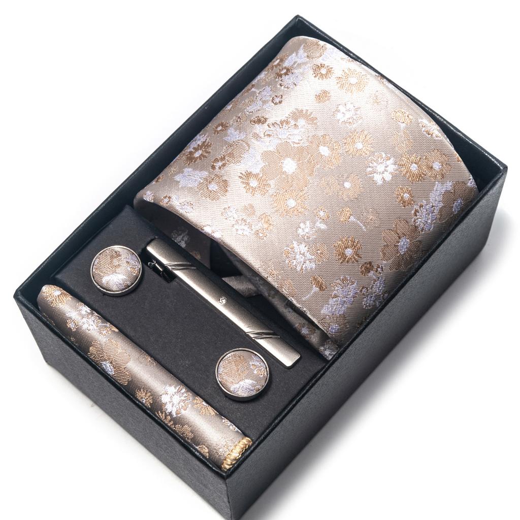 1200-Pin Men'S Tie Net Color Gift Box Tie Set Group Business Dress Wedding Tie Factory