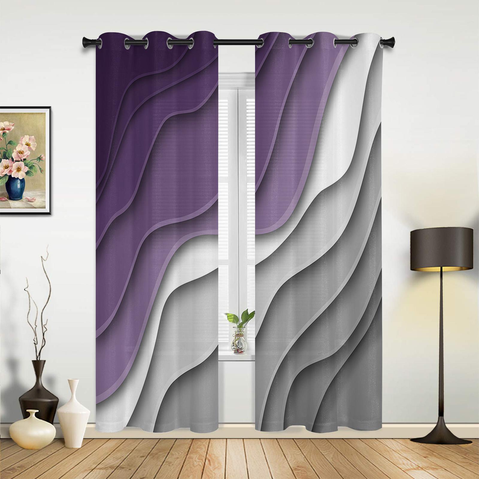 

Sage Green Gray Gradient Window Drapes for Bed Room Living Room Curtains Kitchen Area Kids Bedroom Window Curtain Current Home Decor 135W x 60H(cm) x1