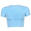 Y2K Women's Summer Solid Color Short T-shirt