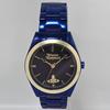 Used Vivienne Westwood St. James VV049NVNV Navy Blue Aluminum Date (Working, with box and bezel)