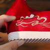 Embroidered Shoes Fringed Hanfu Shoes Antique Xiuhe Shoes Chinese Inner Heightening Cloth Shoes