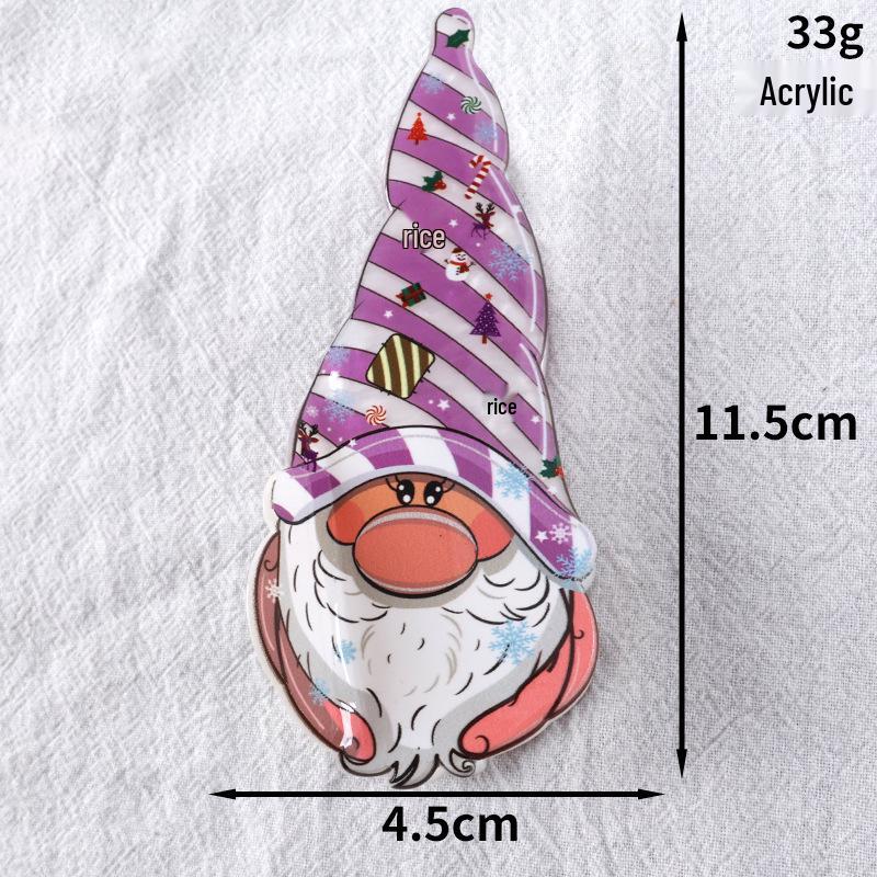 Festive Hair Clip: Santa, Gingerbread, Reindeer & Snowman Design