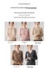 Autumn Winter Cashmere Knit Women's Long Sleeve Base Layer – Soft, Comfortable, Solid Color, Versatile Fashion.