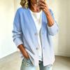 Damen Casual Knopfleisten-Jacke mit Farbverlaufdruck für den Alltag