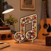 Puzzle in Legno Nota Musicale Strumento Nota Decorazione Jigsaw Musicale