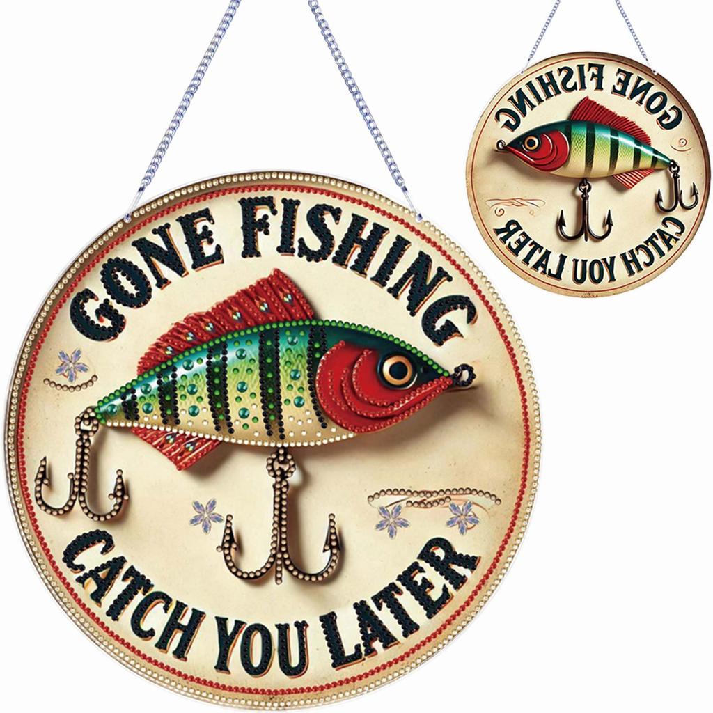 5D DIY Diamantmalerei Punkte Anhänger Doppelseitiger Druck Strassstein Diamantkunst Fensteranhänger für Gartenfenster Dekoration