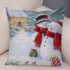 50 Style Merry Christmas Cushion Cover Decor Cute Cartoon Santa Claus Snowman Pillow Case Soft Plush Pillowcase for Sofa Home