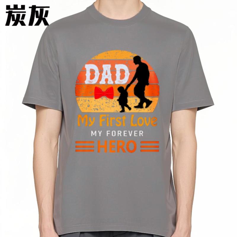 Essential Tee Rock For her Oneck tshirt Oversized Dad My First Love My Forever Hero Cool Unisex tees Relaxed Fit Tshirt