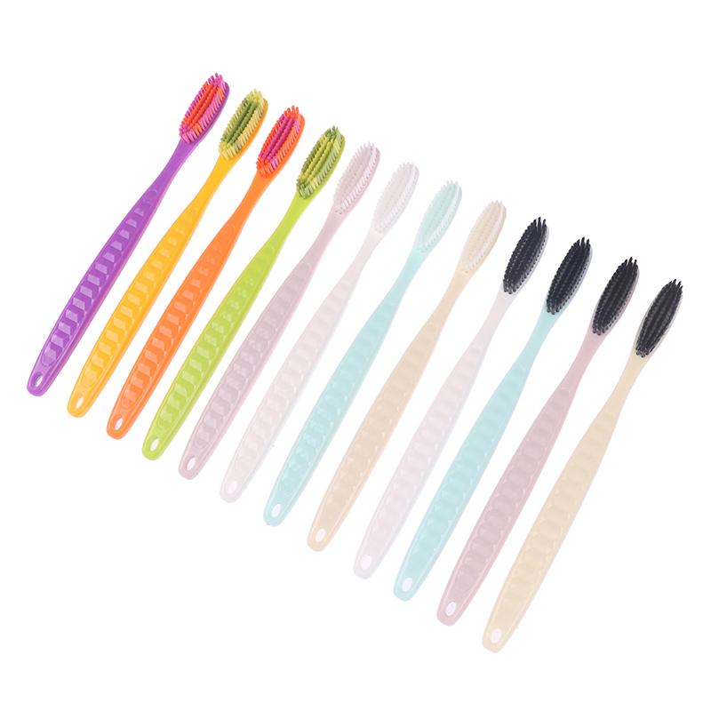4Pcs Soft Long Head Adult Big Head Toothbrush Japanese And Korean Comfortable Teeth Super Soft Oral Cleaning Brush