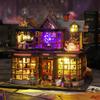 DIY Wooden Magic House Casa Doll Houses Miniature Building Kit Dollhouse with Furniture Led Lights Birthday Gifts
