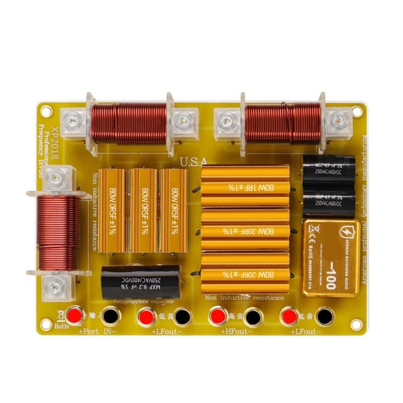 

High Power 2300W Frequency Divider Two Low and One High XP2018 2300W Filter Frequency Divider for KTV Outdoor Use