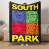 1pc South Park Home Decor: Cozy Blanket, Perfect Gift for Bedroom, Living Room, Travel, Camping, Car, Beach, Office Naps, Ideal Sofa Throw, Outdoor Bl