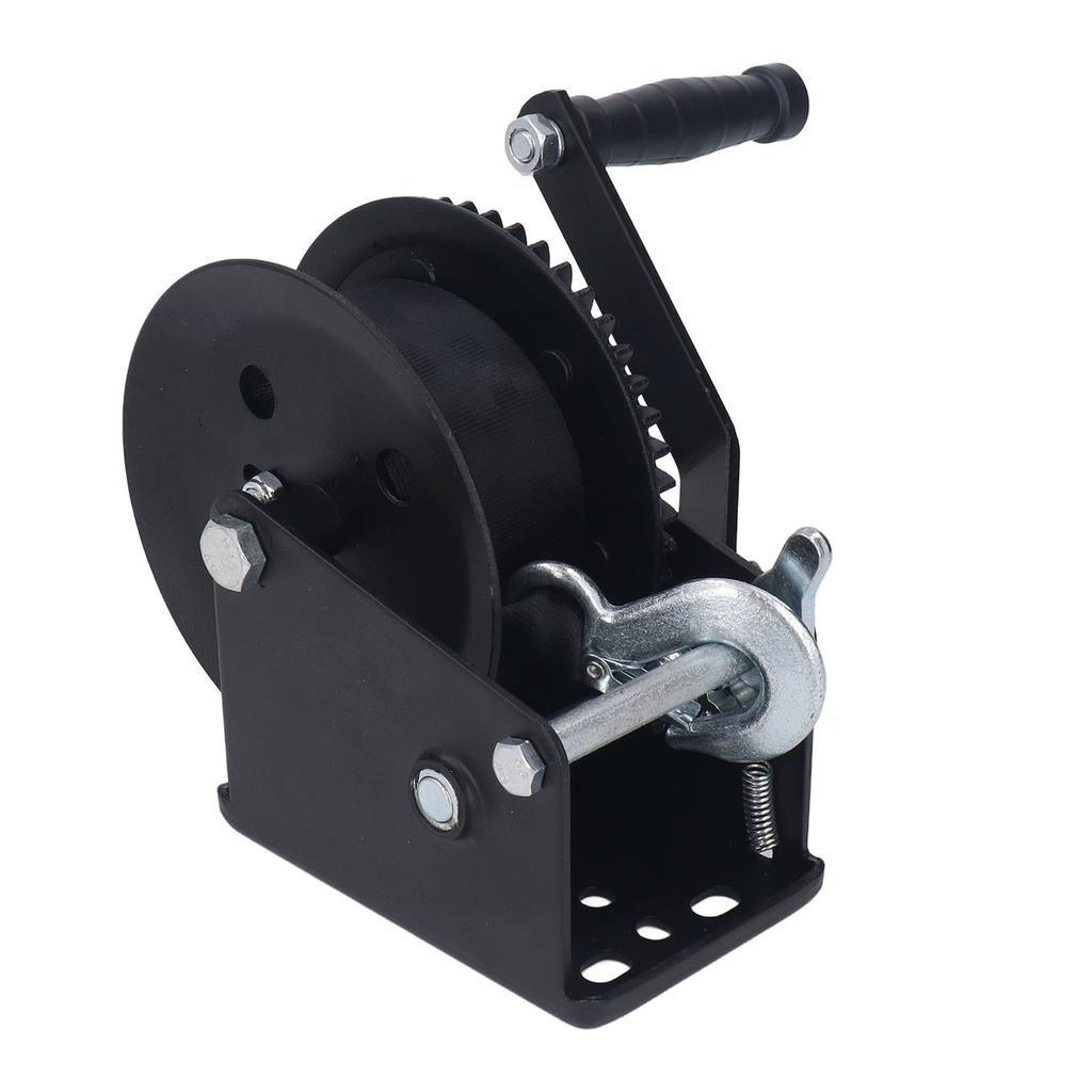 Vinciu manual 1600lbs Oțel aliat Vinciu mic pentru remorcă cu mâner anti-alunecare pentru barcă, camion, gazon