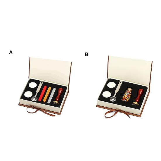 Set Timbri In Cera Vintage 3 Pezzi Animali – Kit Completo Per Sigilli Su Inviti, Buste E Confezioni Regalo Con Perle Oro E Cucchiaio
