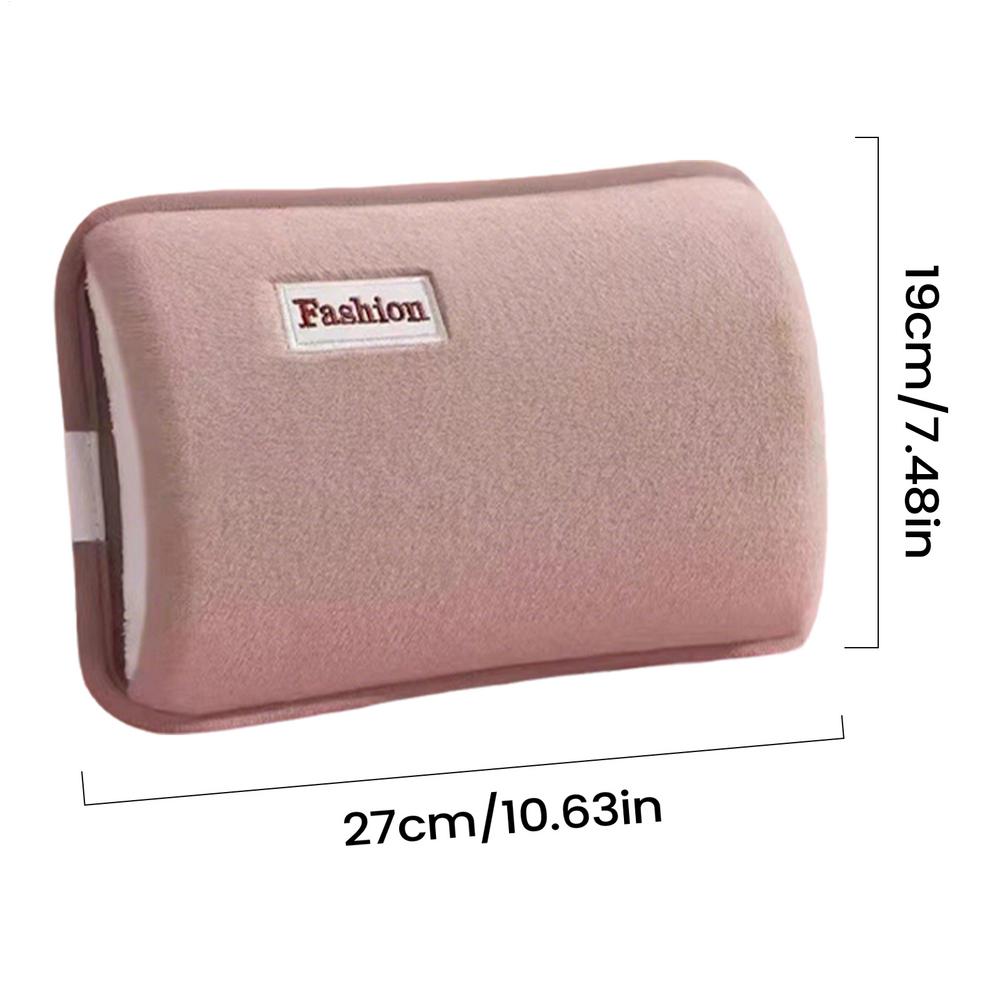 

Hot Water Bag Rechargeable Lasting Heat Retention Reusable Rechargeable Hot Water Pouch For Cramps Discomfort Relief Abdomen коричневый