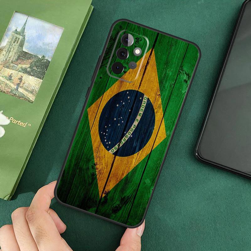 Brazil Brazilian Flag Phone Case For Samsung Galaxy A06 A05 A16 A55 A35 A15 A53 A33 A13 A22 A32 A52 A14 A34 A54