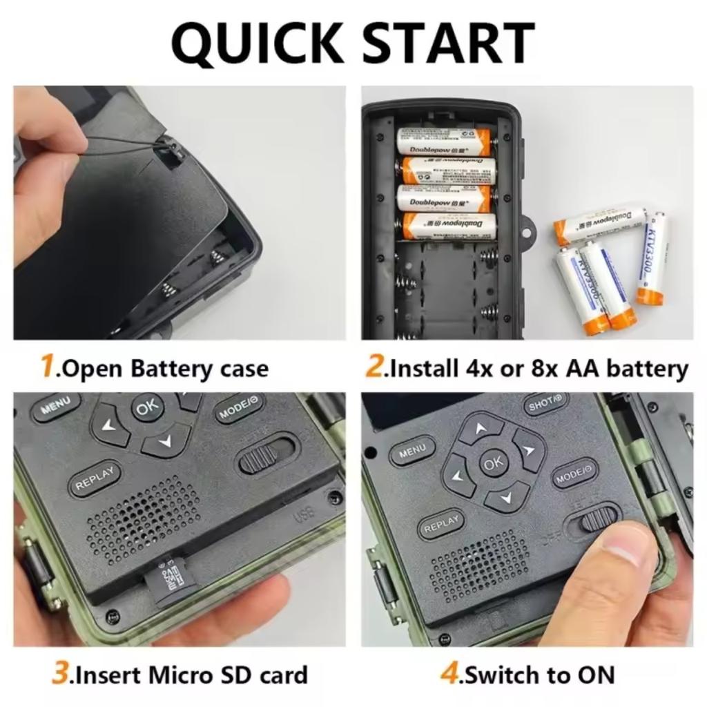 PR700 36MP 2.7K Wild Camera Trap Wireless Tracking Hunting Camera Monitoring for Wild Animal Observation Hunting Forest Fire Prevention