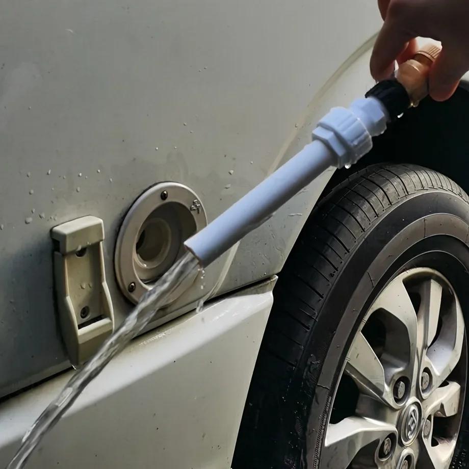 Camper RV Gravity Water Filling Connector Kit Hands-Free Operation Universal for Exterior Coverage Durable Caravan Accessories