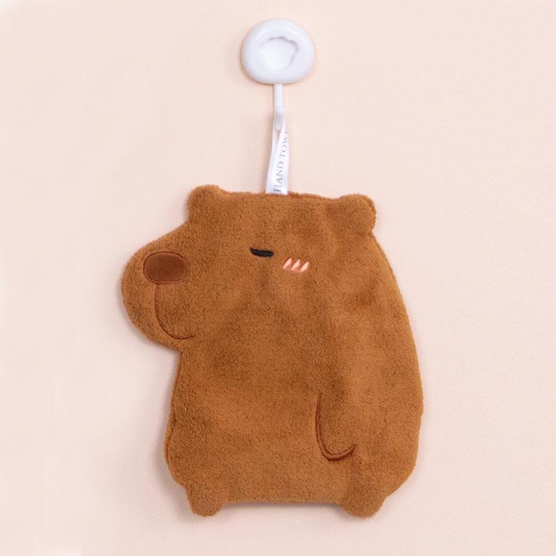 Serviettes de toilette adorables pour enfants, motif dessin animé, en polaire corail absorbante pour la cuisine et la salle de bain