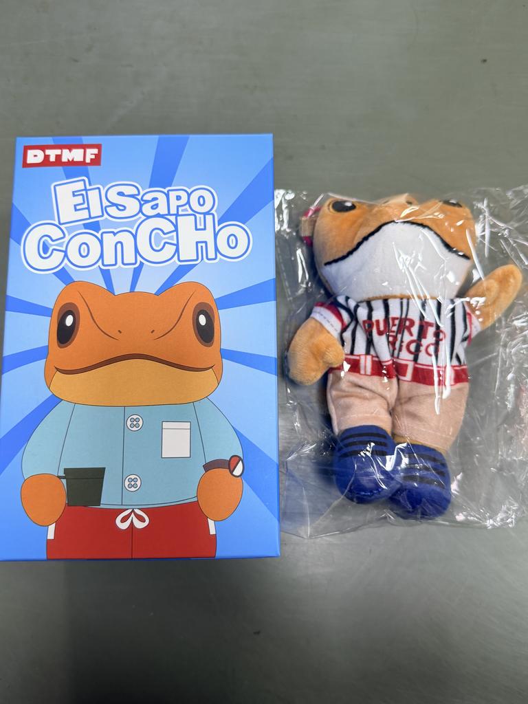 Style Puerto Rican Frog Stuffed Animal,Bad Bunny El Sapo Concho Plush Toy,Unique Rare Collectible Gift For Fans, Reggaeton Music