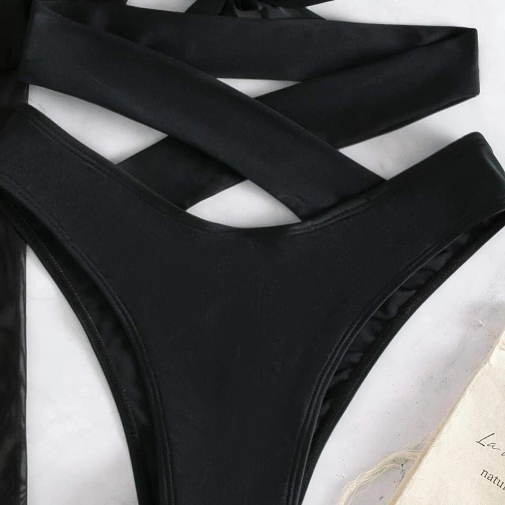 Piece Three Swimsuit Split Womens Set High Waist Ins Overshirt Black Bikini Suits