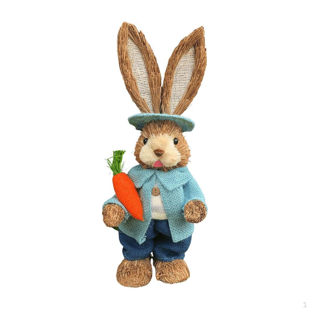 Figurine Bunny Statue Animal Sculpture for Garden Office Party Decoration