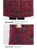 Stylish and Warm Mid-Length Floral Cotton Jacket for Middle-Aged Women, Plus Velvet, Thickened for Winter