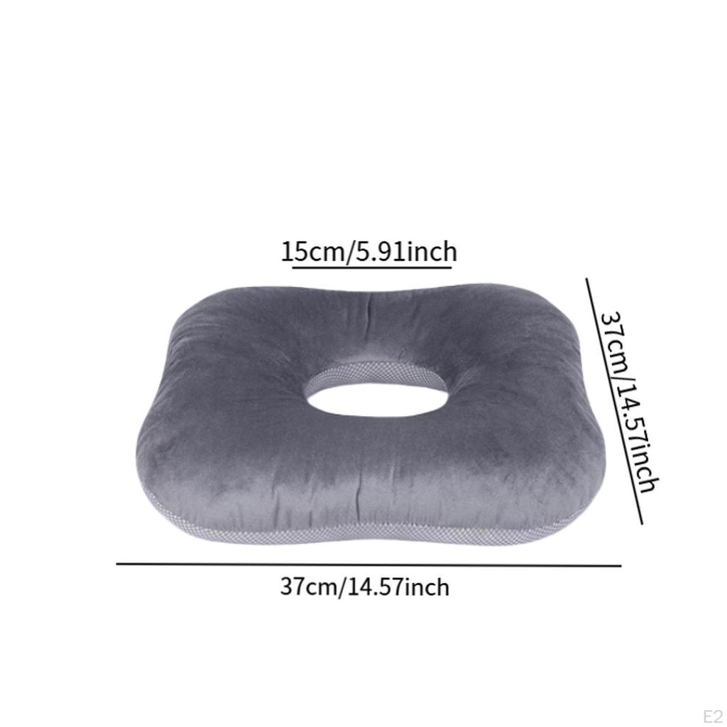 Bed Sore Cushion Donut Pillow Comfort Seat for Long Travel Office Home Sofa