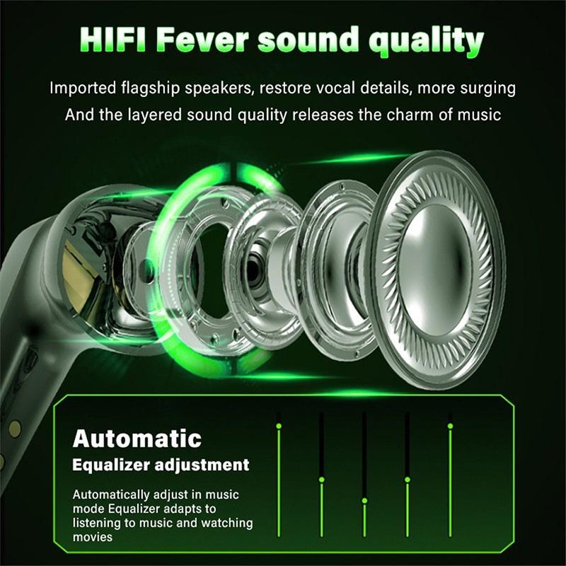 Original G11 TWS Wireless Headphones Game Bluetooth Headphones with Microphone Noise Reduction High Fidelity Bass Earphones