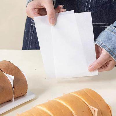 100 listů separační papír na roládu, ručně trhaný papír, pečicí, odolný proti oleji, nepřilnavý, vložky na boky rolády, dezertní párty, kuchyně