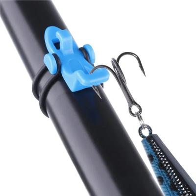 1 Sets New Fishing Rod Pole Hooks Keeper Rod Clip Hanging Hook Plastic Fishing Lure Spoon Baits Holder Fishing Accessories New