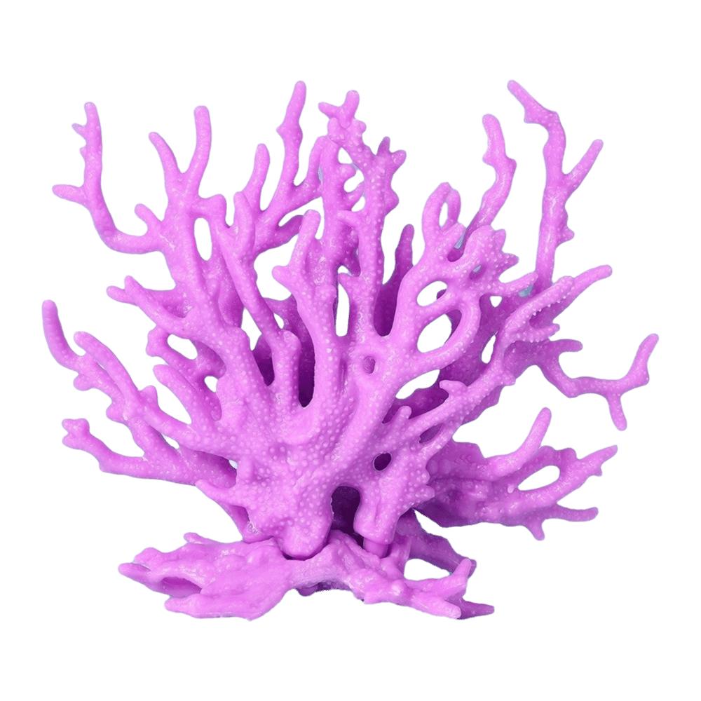 Lifelike Artificial Coral Ornament Plastic Fake Coral for Fish Tank  Home Decoration