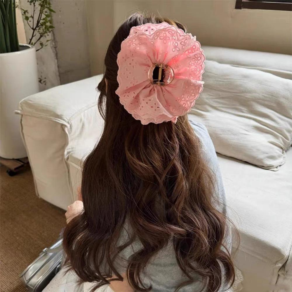 

Пластиковый кружевной ободок Зажим Кружевной Зажим-Акула Шикарный Захват для Волос Девочки розовый