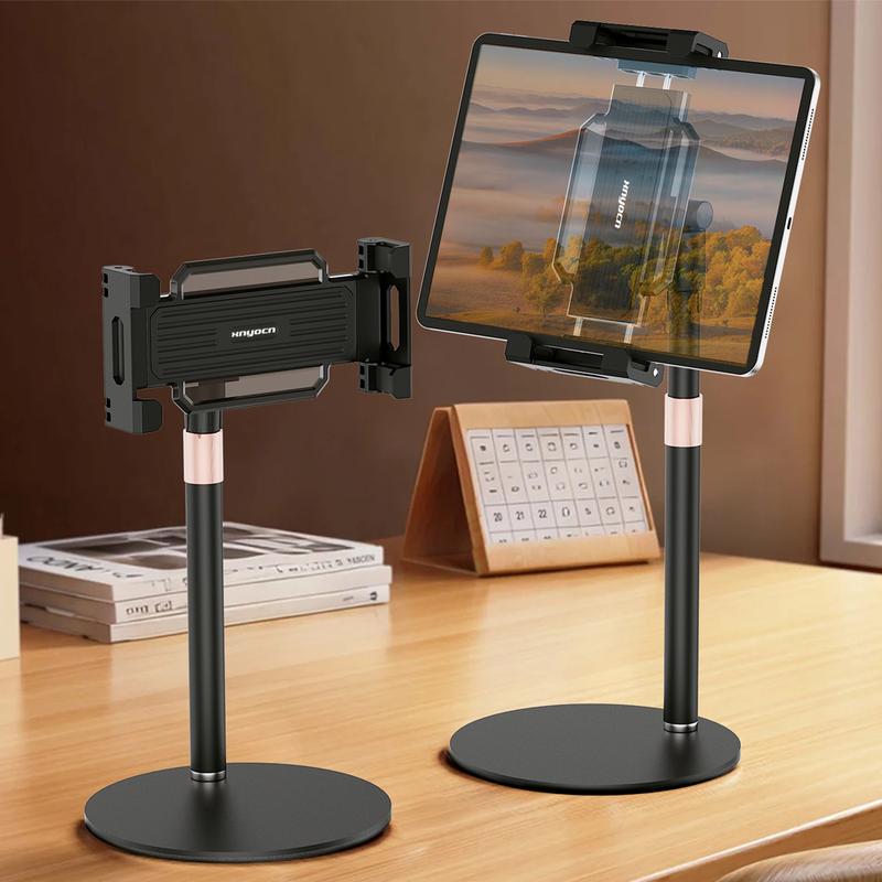 Desktop Tablet Stand Phone Holder for 4-14 Inch Devices Adjustable Tabletop Mount for Video Calls Reading Streaming Office Use