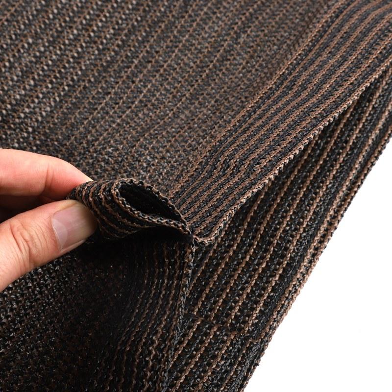 Thicken Coffee Color Telescopic Wave Sun Shade Net Home Courtyard Pavilion Glass Room Canopy People Protection Sunshade Net