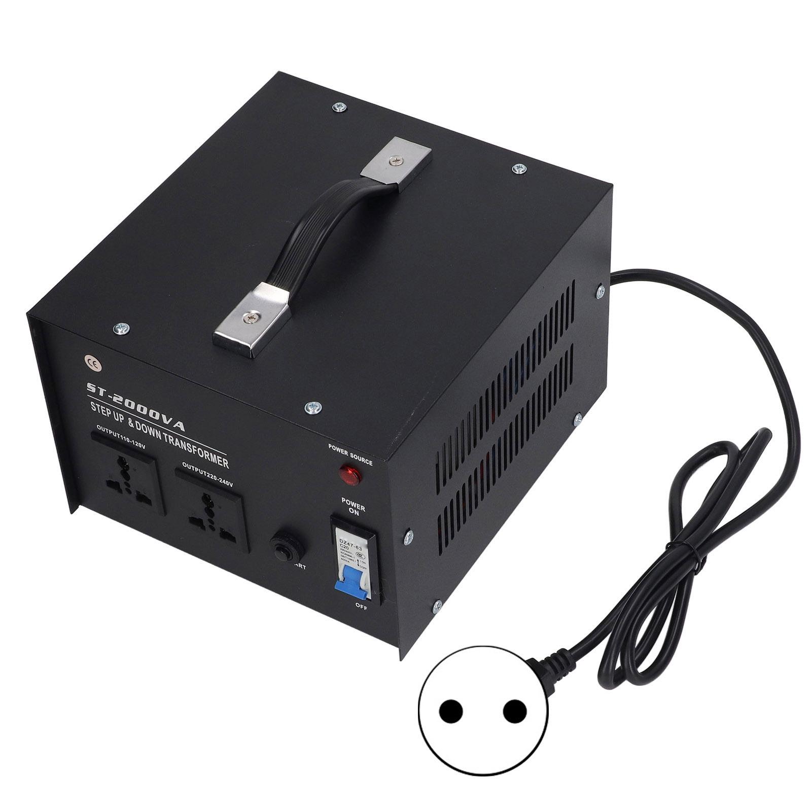 

Step Up Buck Transformer Iron ABS Pure Copper 2000W Heavy Duty Voltage Converter