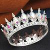 Royal Queen King Tiaras and Crowns for Women Princess Prom Wedding Party Full Round Diadem Bridal Hair Jewelry Accessories