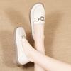 Fashion Round Head Women Casual Designer Women's Casual Shoes Flat Non Slip Lightweight Comfortable Set Wear Loafer Womens Single Shoes