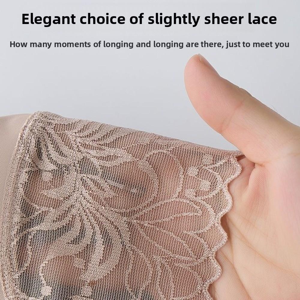 Large Size Butt Lifter Briefs Lace Flowers Tummy Control Underwear Seamless Underpants  Women