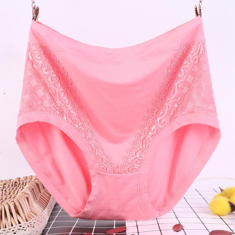 תחתוני תחתונים לנשים במידות גדולות בצבע אחיד רך לנשימה תחתונים לגיל הביניים