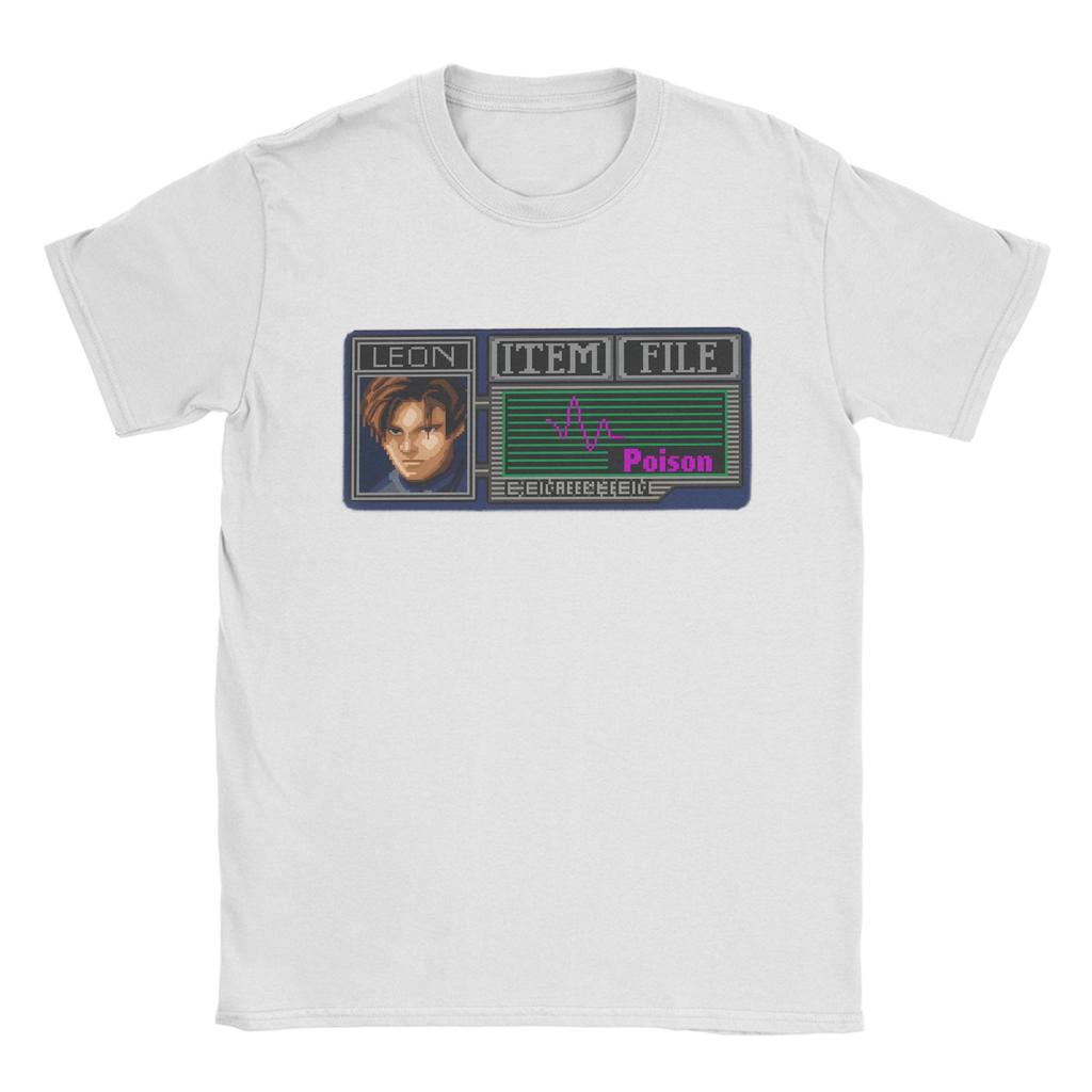Unisexs TShirt Handsome Unisex Leon Kennedy Gamer Fans Art Pure Cotton Tees Short Sleeve T Shirts Round Collar Clothing New Arrival
