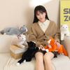 Nachgeahmte Perserkatze Plüschtier Lebensechter Kätzchen Plüschtier Tröstender Begleiter Schlafende Plüschtiere Kawaii Katzen Plüschtiere