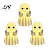 Decorative Ghosts for Fireplace LED Middle Finger Ghost Halloween Night Light Cute Spooky Haunted House Display Props Statue Desktop Home Office