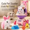 Children's Role-Playing Pet Stroller: Walking and Barking Electric Plush Doll