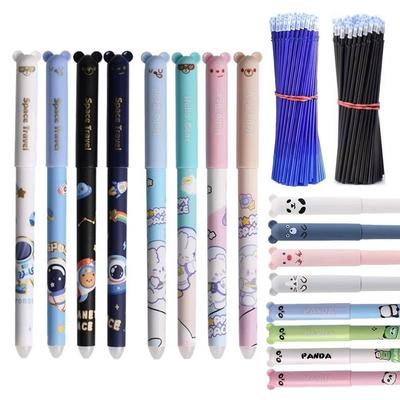 24PCS/Set 0,5mm Löschbaren Stift Schwarz/Blau Tinte Zeichen Stift Multi-funktionale Kugelschreiber