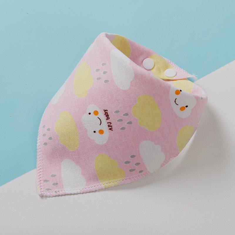 Haklapp Bomull Bandana Haklappar Baby Babador Matning Smock Spädbarn Burp-dukar Tecknad Saliv Handduk Bebis
