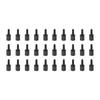 YOKIVE 30pcs M2 Stand Screw Nylon Hex PCB Stand High Insulation Effect Suitable for Motherboard (Black 5mm+6mm)